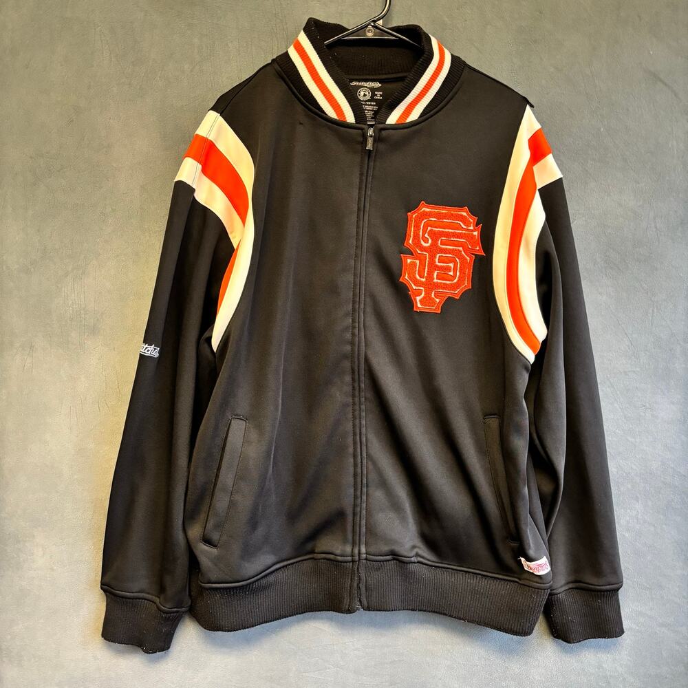 Stitches San Francisco Giants Full Zip Track Jacket Men’s L Black MLB